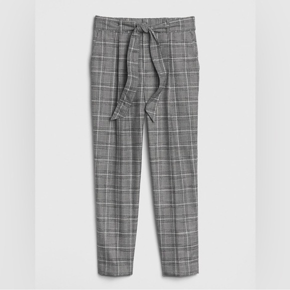 NWT Plaid Pleated Gray Trousers - Picture 2 of 8